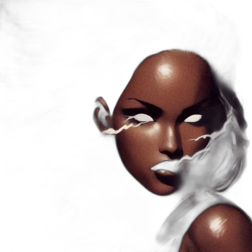 mask, face, hair, jewelry transparent PNG cut-out