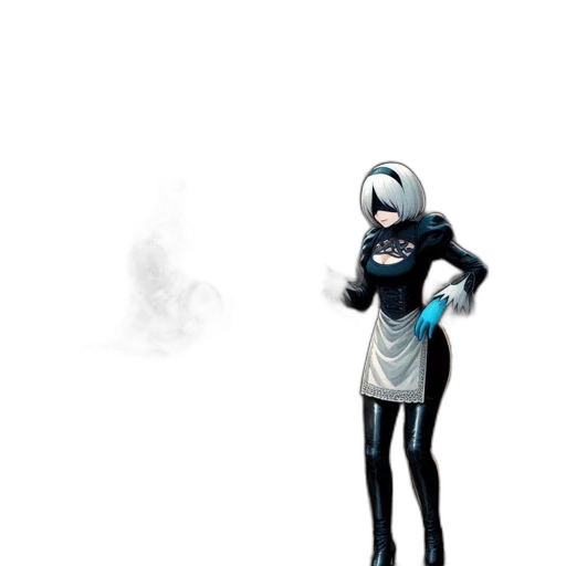 robot, staff, mask, dress transparent PNG cut-out
