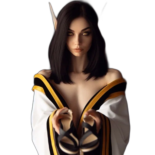 dress, staff, mask, sword transparent PNG cut-out