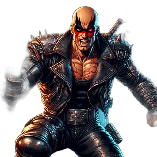 jacket, comic book art, concept art, imposing transparent PNG cut-out