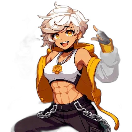 jacket, pixel art, anime, concept art transparent PNG cut-out