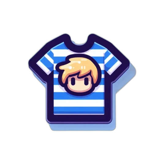 jacket, staff, pixel art, vaporwave transparent PNG cut-out