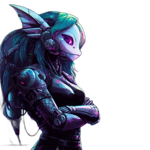 robot, dragon, mask, jacket transparent PNG cut-out