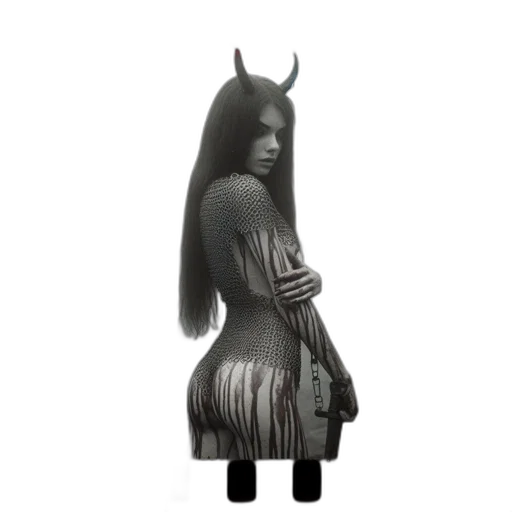 dress, hair, creature, animal transparent PNG cut-out