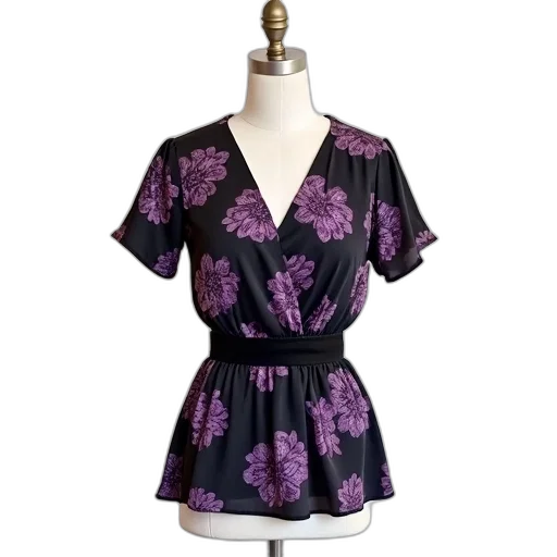 dress, dark, black, purple transparent PNG cut-out