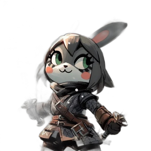 weapon, staff, animal, creature transparent PNG cut-out