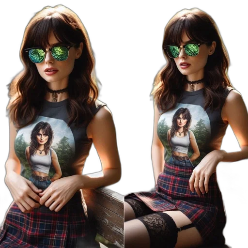 dress, photorealistic, concept art, cartoon transparent PNG cut-out
