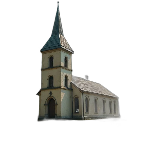 building, dress, 3d render, photorealistic transparent PNG cut-out