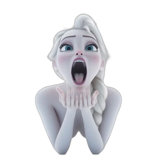 face, 3d render, concept art, cartoon transparent PNG cut-out