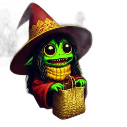staff, mask, hat, creature transparent PNG cut-out