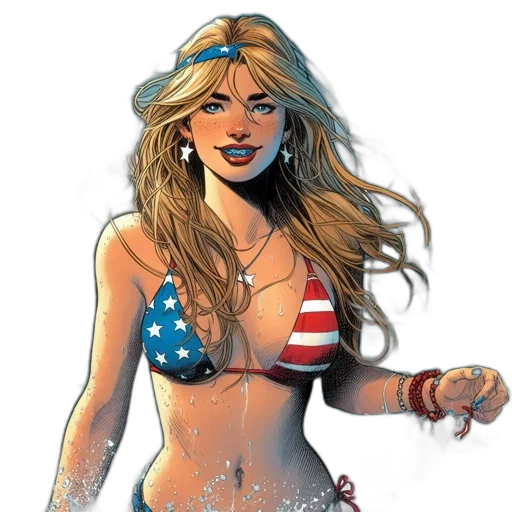comic book art, concept art, cartoon, fantasy art transparent PNG cut-out