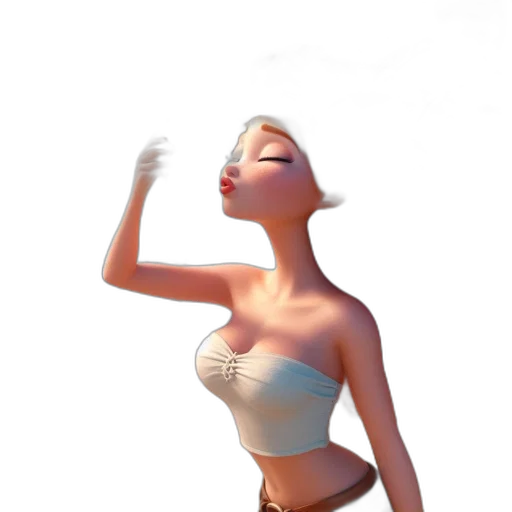 dress, concept art, 3d render, photorealistic transparent PNG cut-out