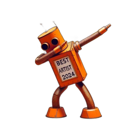 robot, staff, weapon, 3d render transparent PNG cut-out