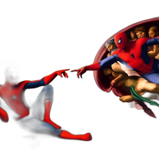 mask, concept art, 3d render, comic book art transparent PNG cut-out