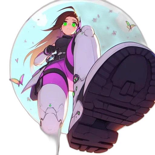 weapon, robot, shoes, staff transparent PNG cut-out