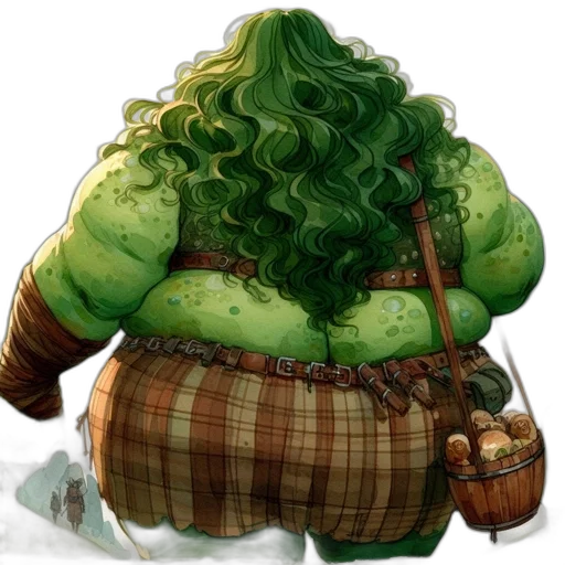 dress, food, hair, concept art transparent PNG cut-out