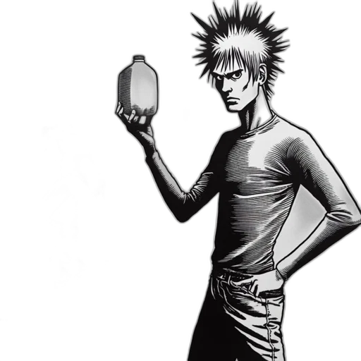 weapon, staff, robot, jacket transparent PNG cut-out