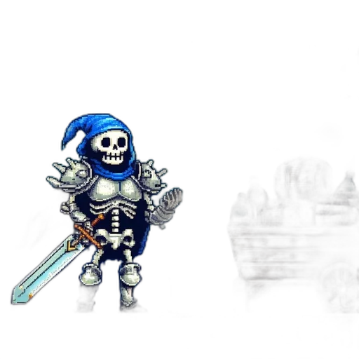 weapon, sword, staff, pixel art transparent PNG cut-out
