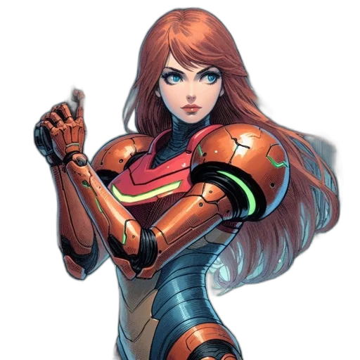robot, comic book art, concept art, fantasy art transparent PNG cut-out