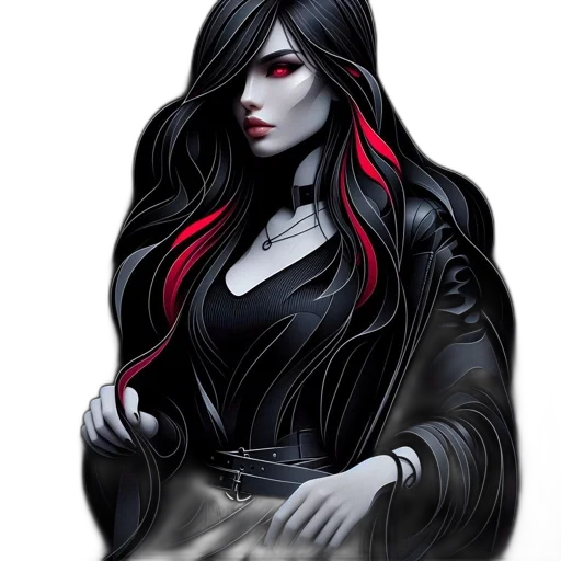 hair, jewelry, dress, mask transparent PNG cut-out