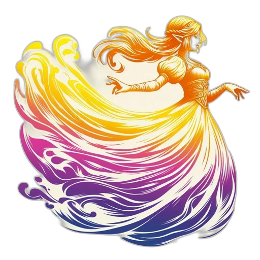 dress, hair, fantasy art, concept art transparent PNG cut-out