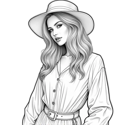 hat, dress, jacket, cartoon transparent PNG cut-out