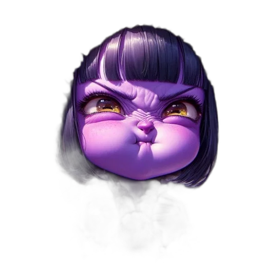 face, mask, staff, creature transparent PNG cut-out
