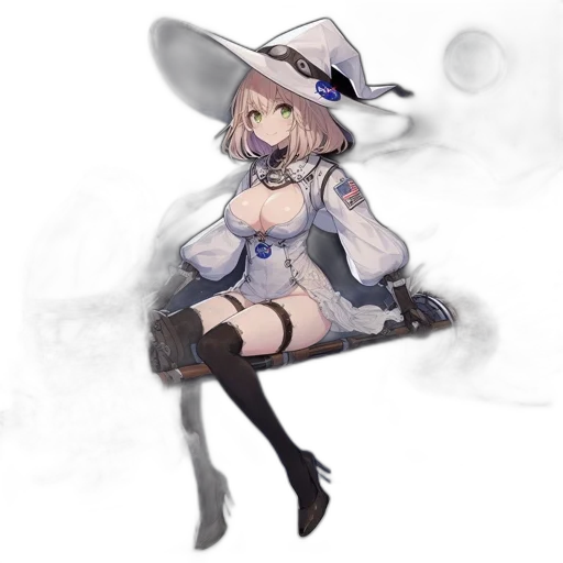 hat, dress, staff, weapon transparent PNG cut-out