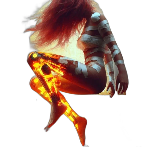 jacket, hair, shoes, dress transparent PNG cut-out