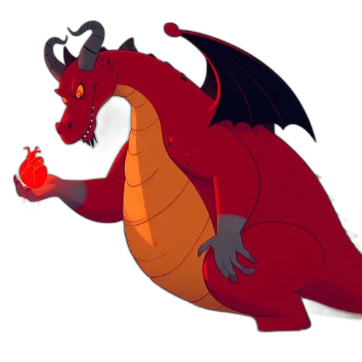 dragon, staff, concept art, pixel art transparent PNG cut-out