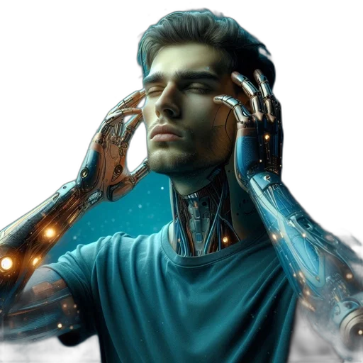 robot, face, jewelry, mask transparent PNG cut-out