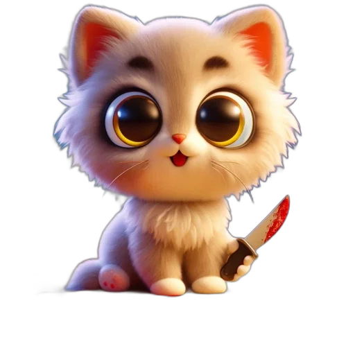 staff, animal, weapon, 3d render transparent PNG cut-out