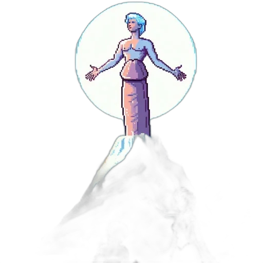 dress, staff, crown, jewelry transparent PNG cut-out