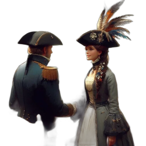 hat, staff, crown, jacket transparent PNG cut-out