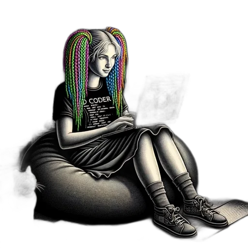 hair, mask, dress, robot transparent PNG cut-out