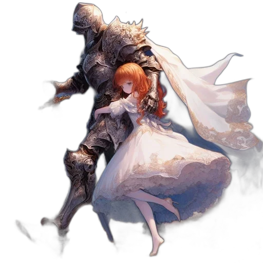 dress, sword, weapon, concept art transparent PNG cut-out