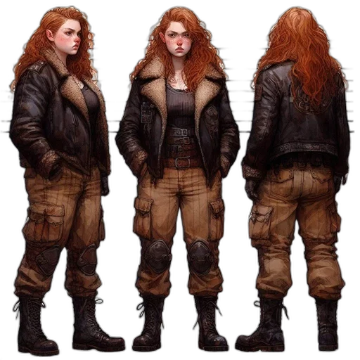 jacket, concept art, cyberpunk, fantasy art transparent PNG cut-out