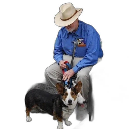 hat, staff, jacket, animal transparent PNG cut-out