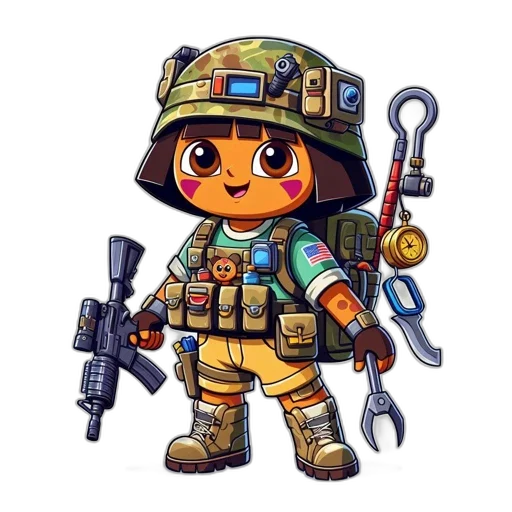 weapon, staff, robot, pixel art transparent PNG cut-out