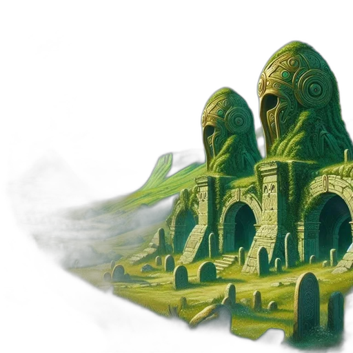 concept art, fantasy art, watercolor, 3d render transparent PNG cut-out