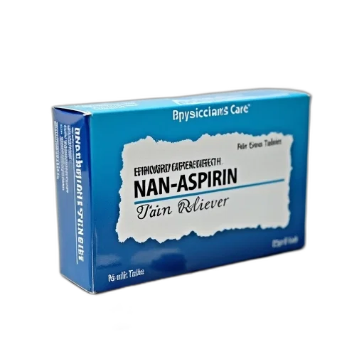 box, non-aspirin, pain, reliever transparent PNG cut-out