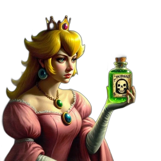 bottle, crown, dress, jewelry transparent PNG cut-out