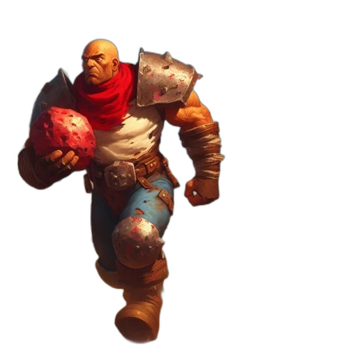 weapon, staff, creature, face transparent PNG cut-out