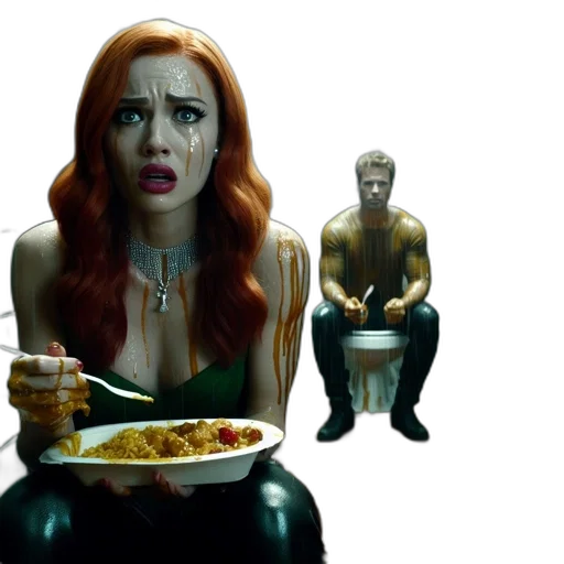 food, comic book art, concept art, underwater transparent PNG cut-out