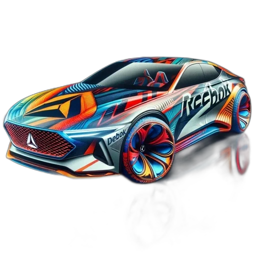 car, 3d render, concept art, photorealistic transparent PNG cut-out