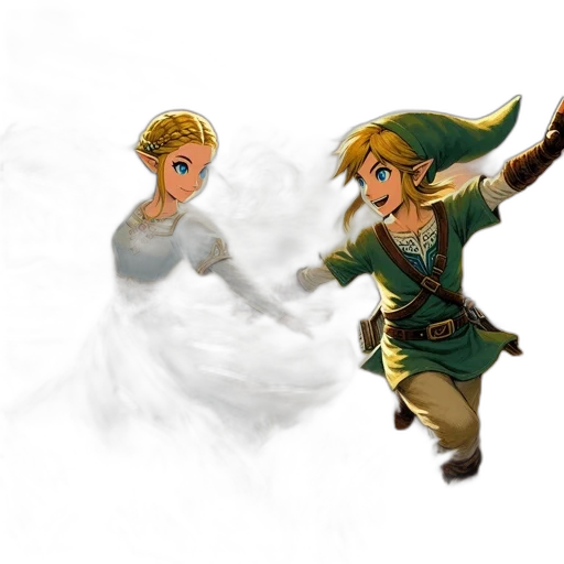 concept art, fantasy art, 3d render, pixel art transparent PNG cut-out