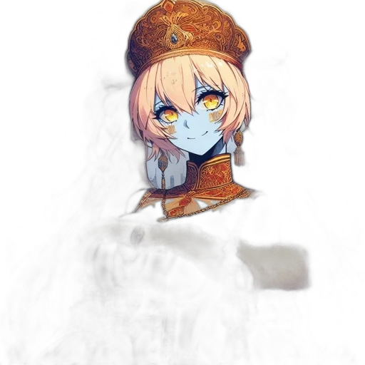 staff, hat, crown, face transparent PNG cut-out