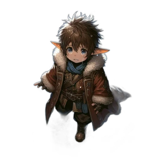jacket, staff, dragon, weapon transparent PNG cut-out