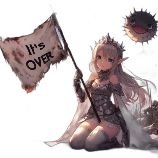 weapon, dress, sword, crown transparent PNG cut-out