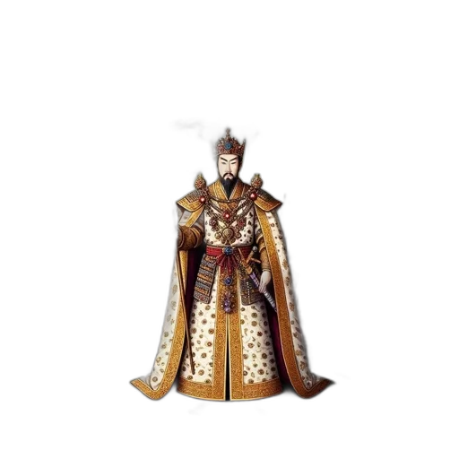 staff, crown, 3d render, concept art transparent PNG cut-out